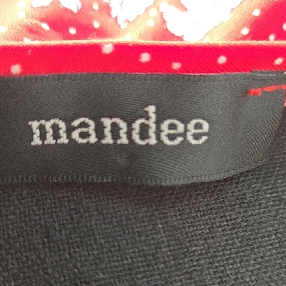 P337. Mandee Red Floral Women's Blouse - Picture 5 of 7